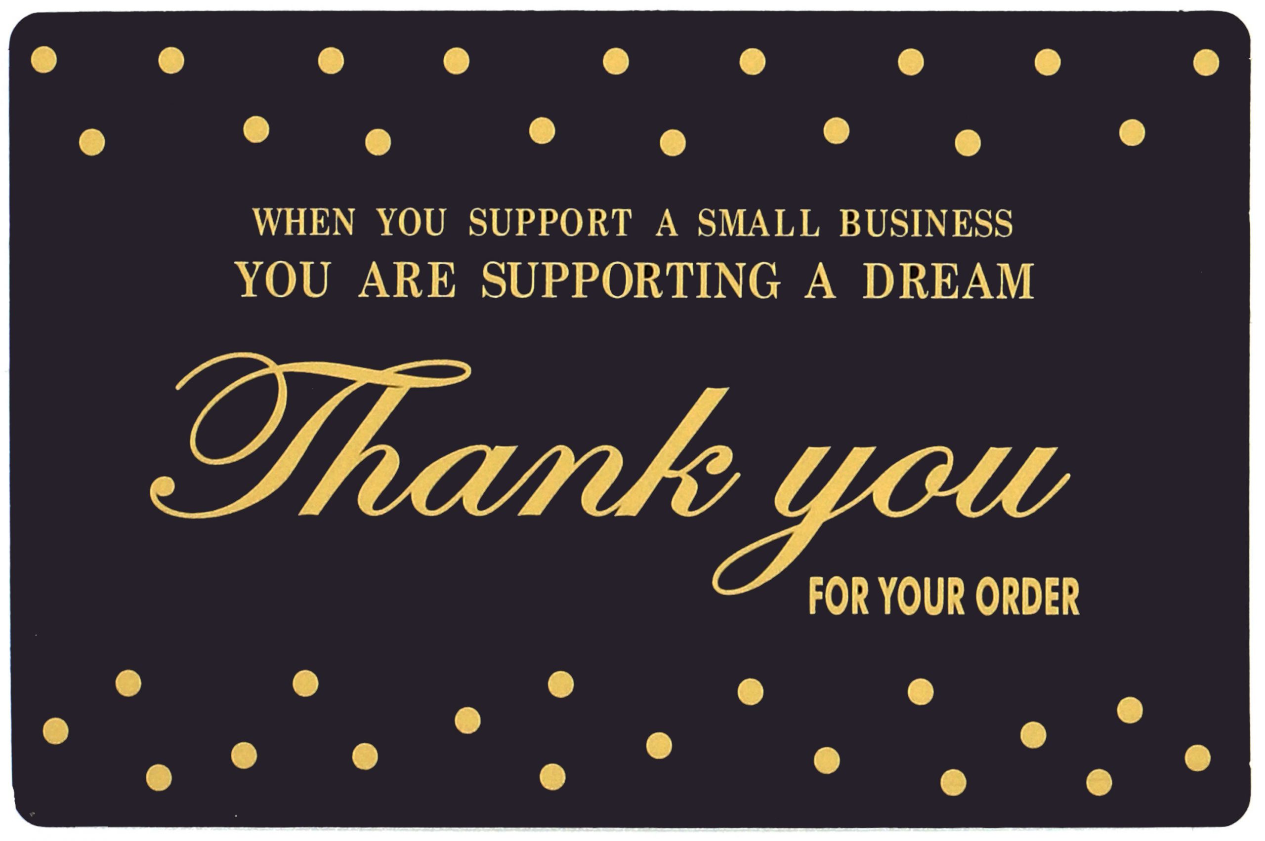 Thank You Cards Small Business 100 Pack (Business Card